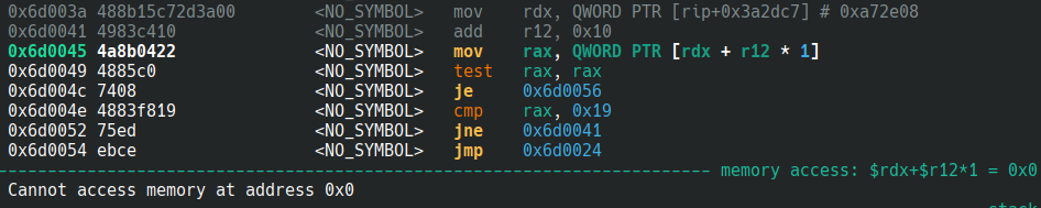 segfault